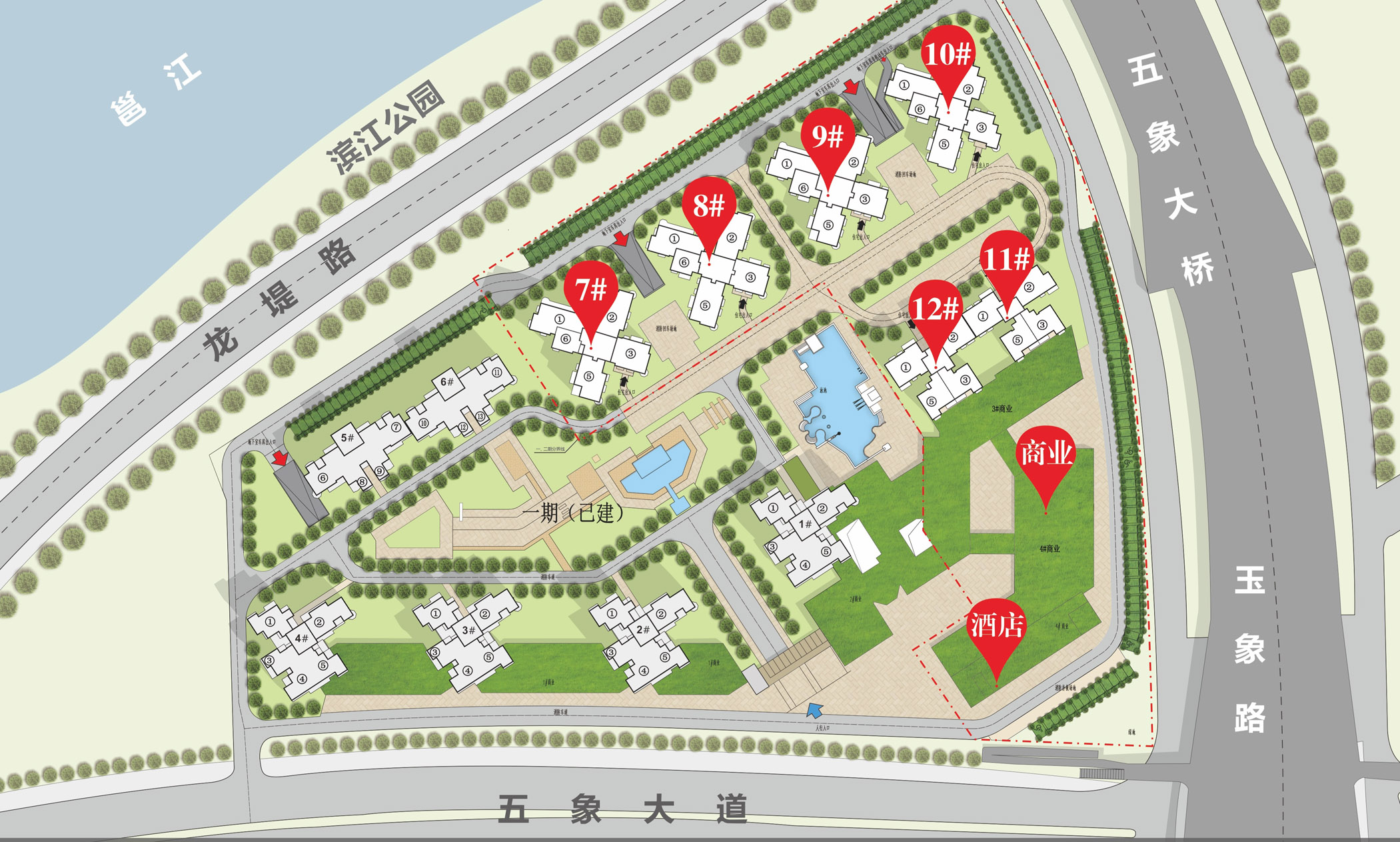 汉军冠江台楼栋信息