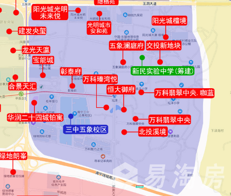 2023年良庆区初中划分意见稿五象三中地段划分情况.png