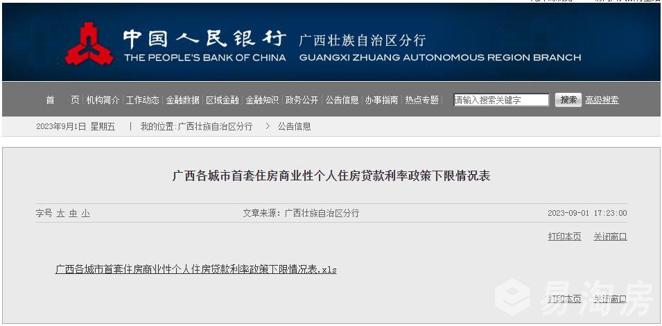 1693760425461797.jpg 广西各城市首套住房商业性个人住房贷款利率政策下限情况表1.jpg